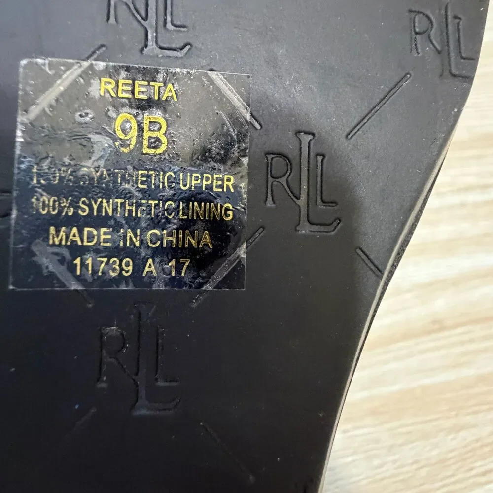 Lauren Ralph Lauren Reeta Thong Wedge Sandals Size 9